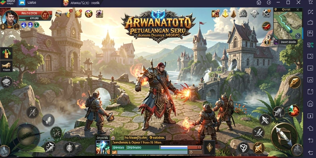 Tampilan gameplay ARWANATOTO yang seru dan menakjubkan.