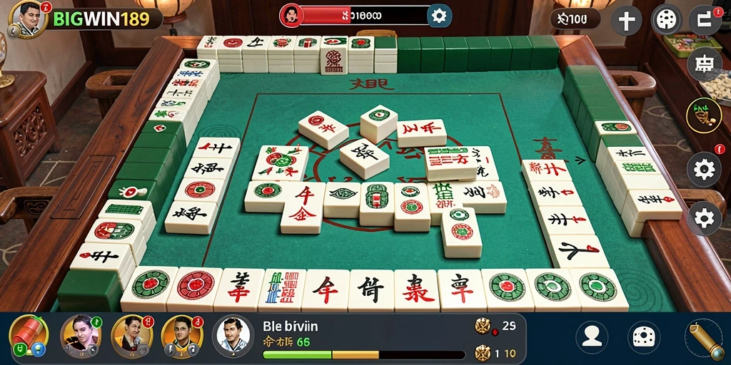 Tampilan gameplay Mahjong yang seru dan menarik dalam BIGWIN189.