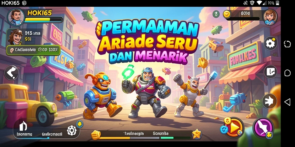 Screenshot HOKI65 menampilkan aksi gameplay arcade yang seru.