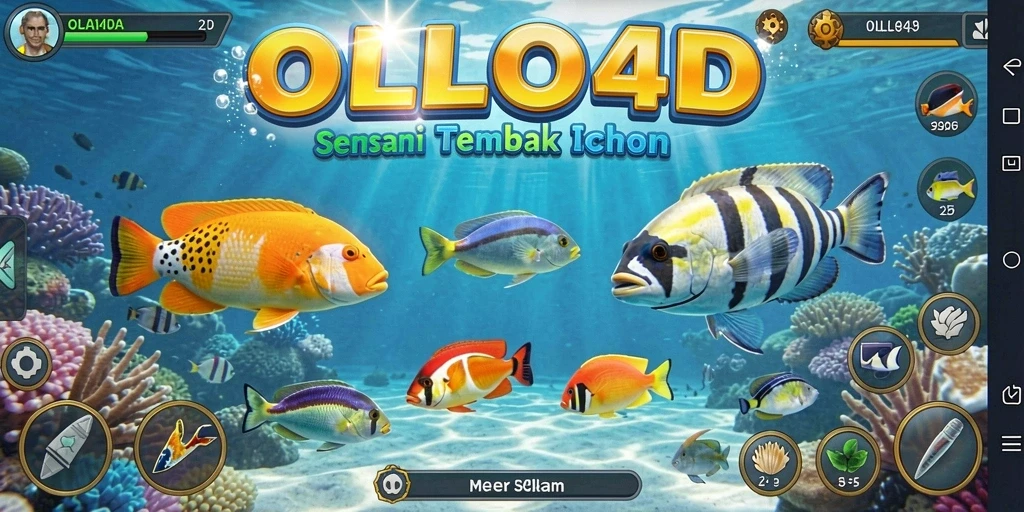 Screenshot gameplay OLLO4D yang penuh aksi Tembak Ikan.
