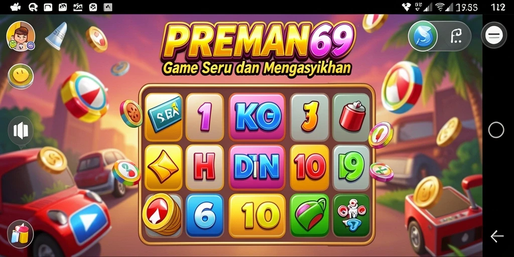 Tampilan gameplay seru di PREMAN69 dengan banyak pemain bersaing.