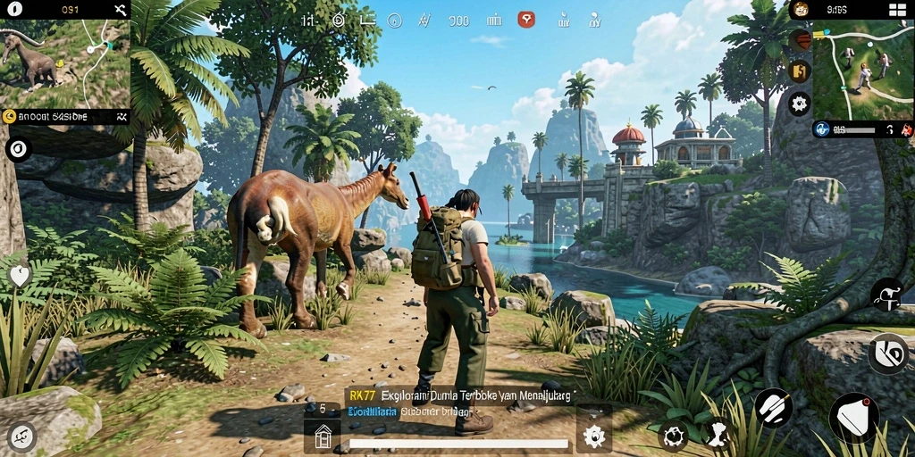 Gameplay mendebarkan di dunia terbuka RK77.