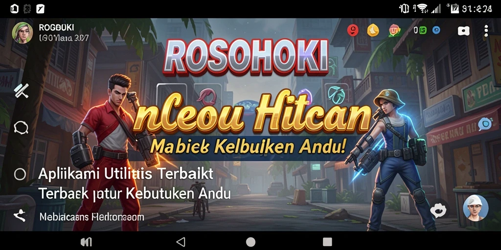 Tampilan antarmuka utama ROSOHOKI yang menarik dan mudah digunakan.
