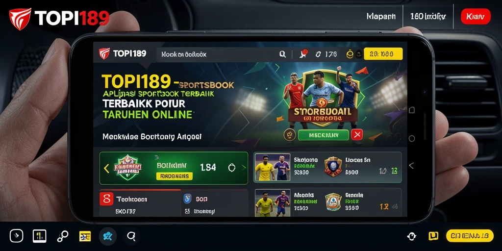 Tampilan gameplay menarik dari aplikasi Sportsbook TOPI189.